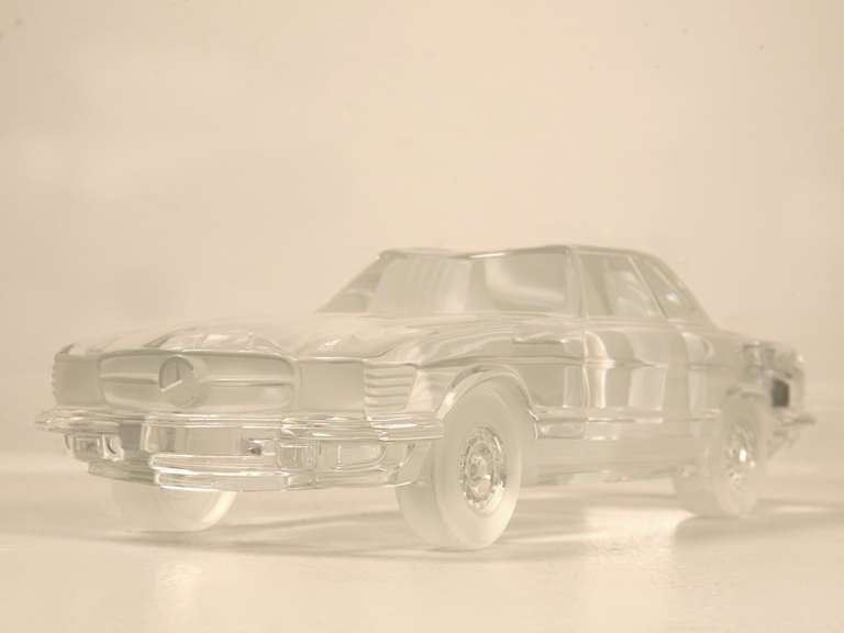 This legendary Daum Crystal Mercedes Benz 500 SL was exclusively commissioned in the early 1990's by a famous jewelry store in Texas. Probably coinciding with the end of long running television series 