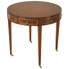 American Banded Mahogany End Table, circa 1930