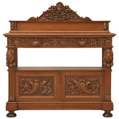 French Walnut Dessert Server, circa 1890 1