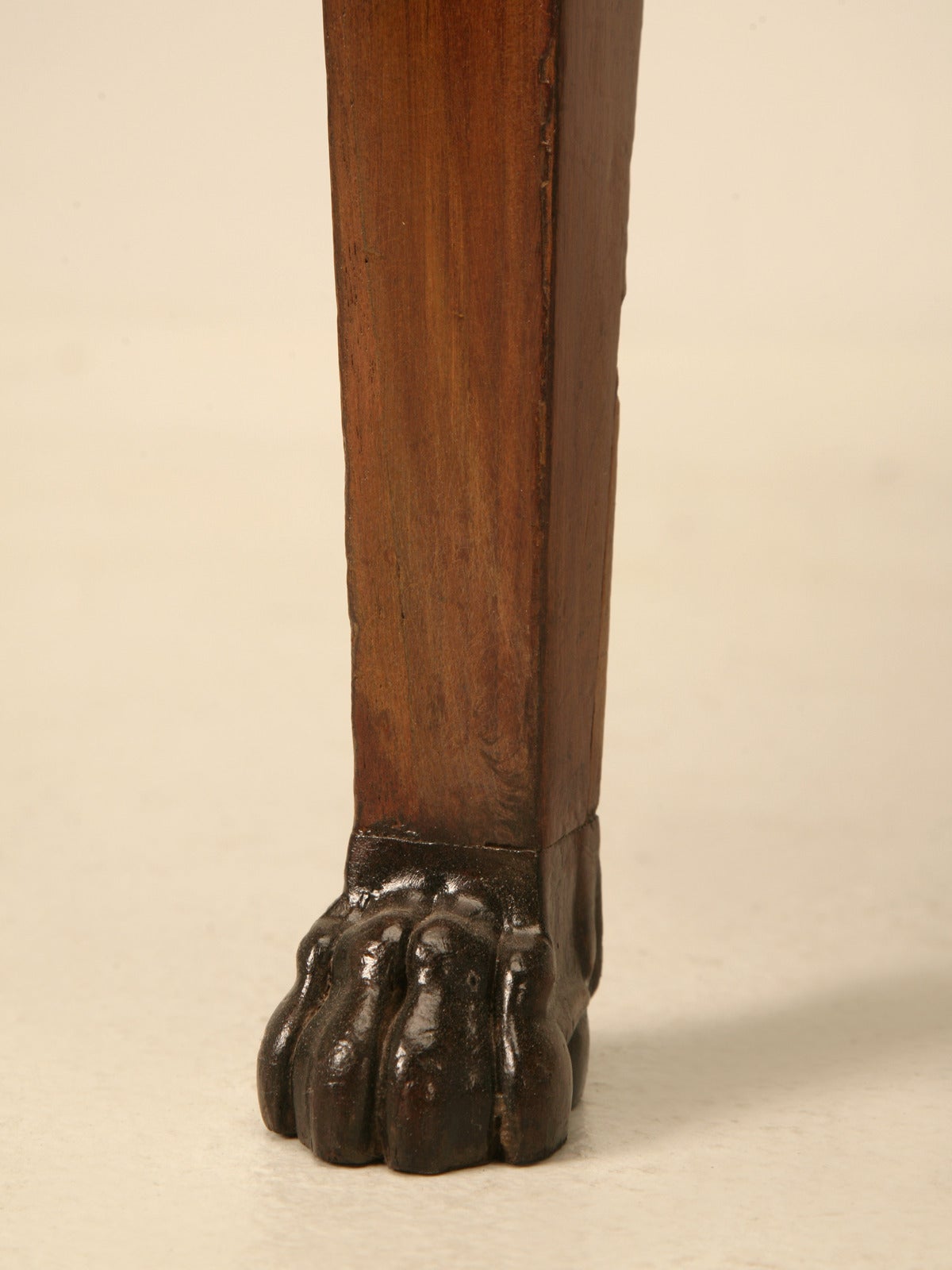 French Mahogany Desk with Great Paw Feet, circa 1880 2