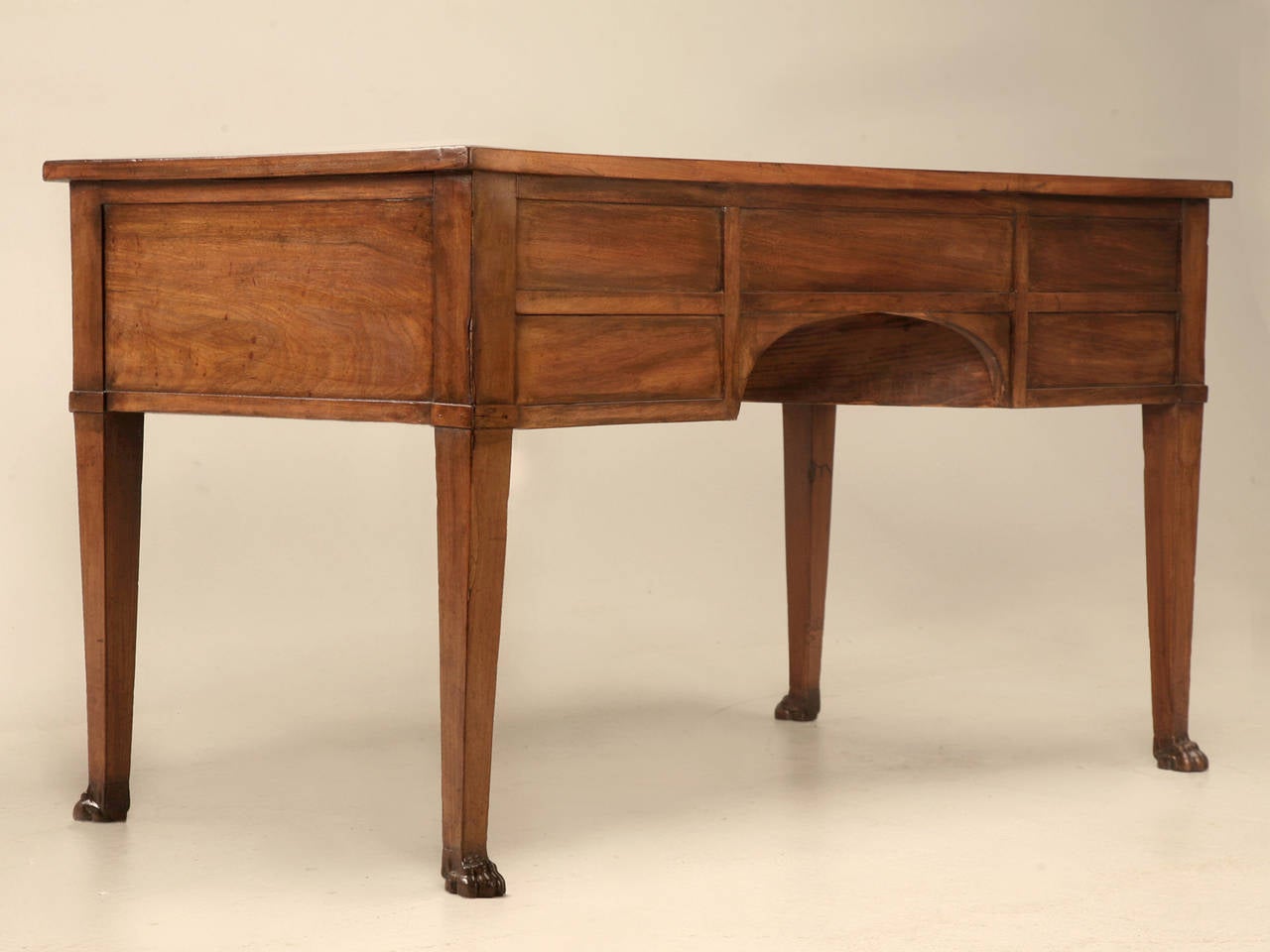 French Mahogany Desk with Great Paw Feet, circa 1880 3