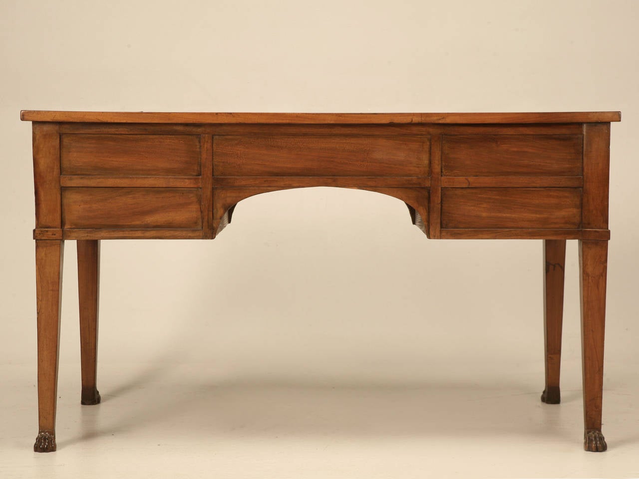 French Mahogany Desk with Great Paw Feet, circa 1880 4