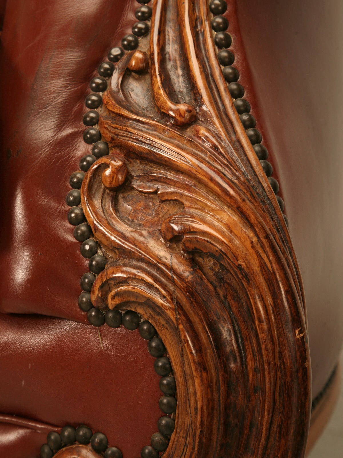 French Leather Chesterfields Armchairs with a Bit of a Twist 2
