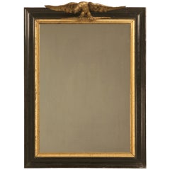 Antique French Napoleonic Imperial Eagle Adorned Wall Mirror 2