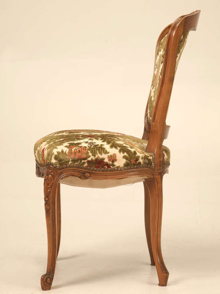 French Louis XV Cherry Dining Chairs c1940's 2