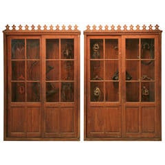 Antique Pair of Cabinets from a French Vineyard, Original Patina, circa 1880-1900