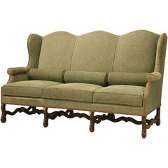 Vintage French Os De Mouton Style Small Sofa or Settee 3