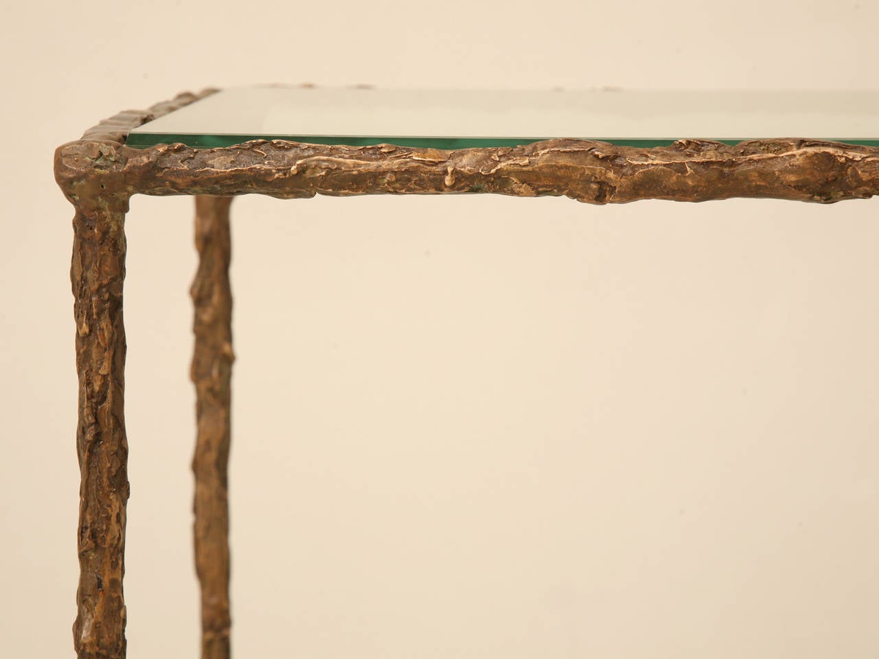 Giacometti Inspired Solid Bronze French Coffee Table by Joel Roux 3
