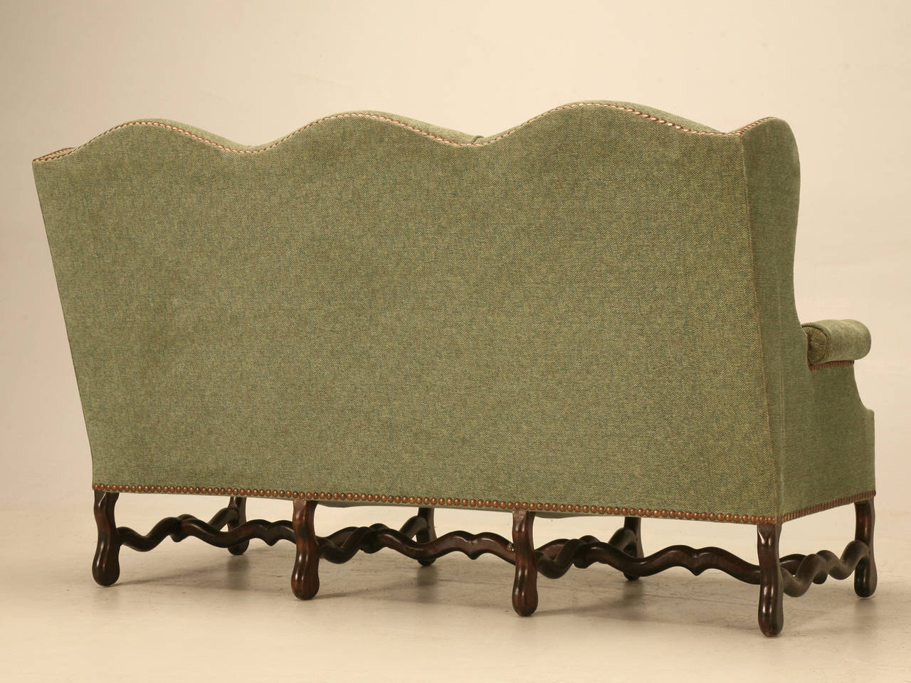 Vintage French Os De Mouton Style Small Sofa or Settee 4