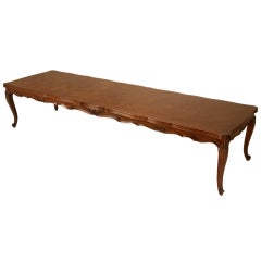  French Louis XV Walnut Dining Table