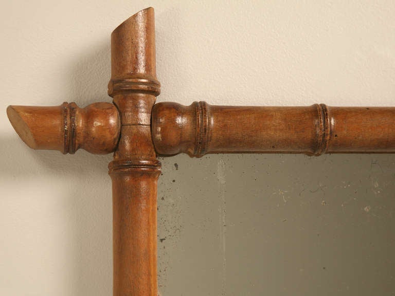 antique bamboo mirror