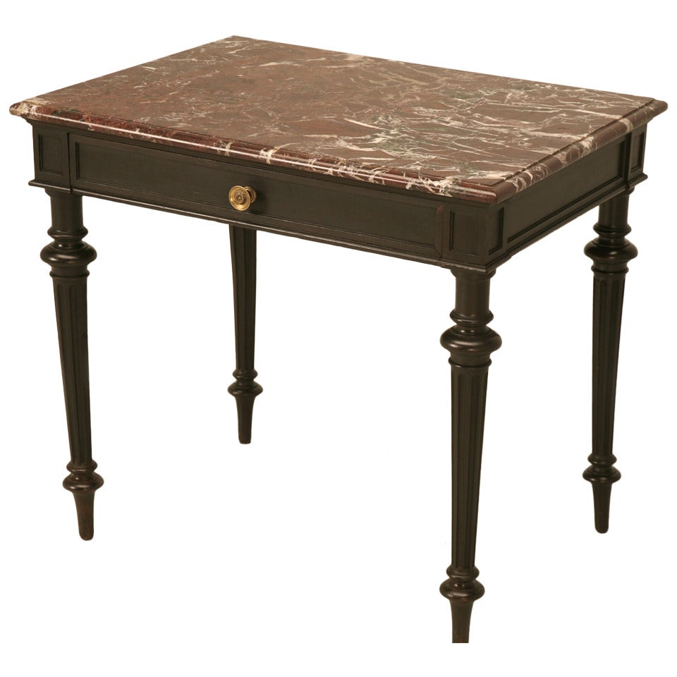 Small Napoleon III Ebonized Side or Writing Table