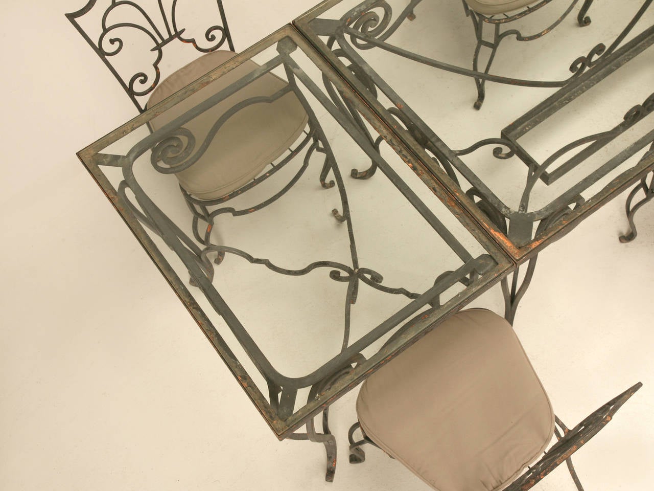 Vintage French Garden Table and Chair Set at 1stdibs