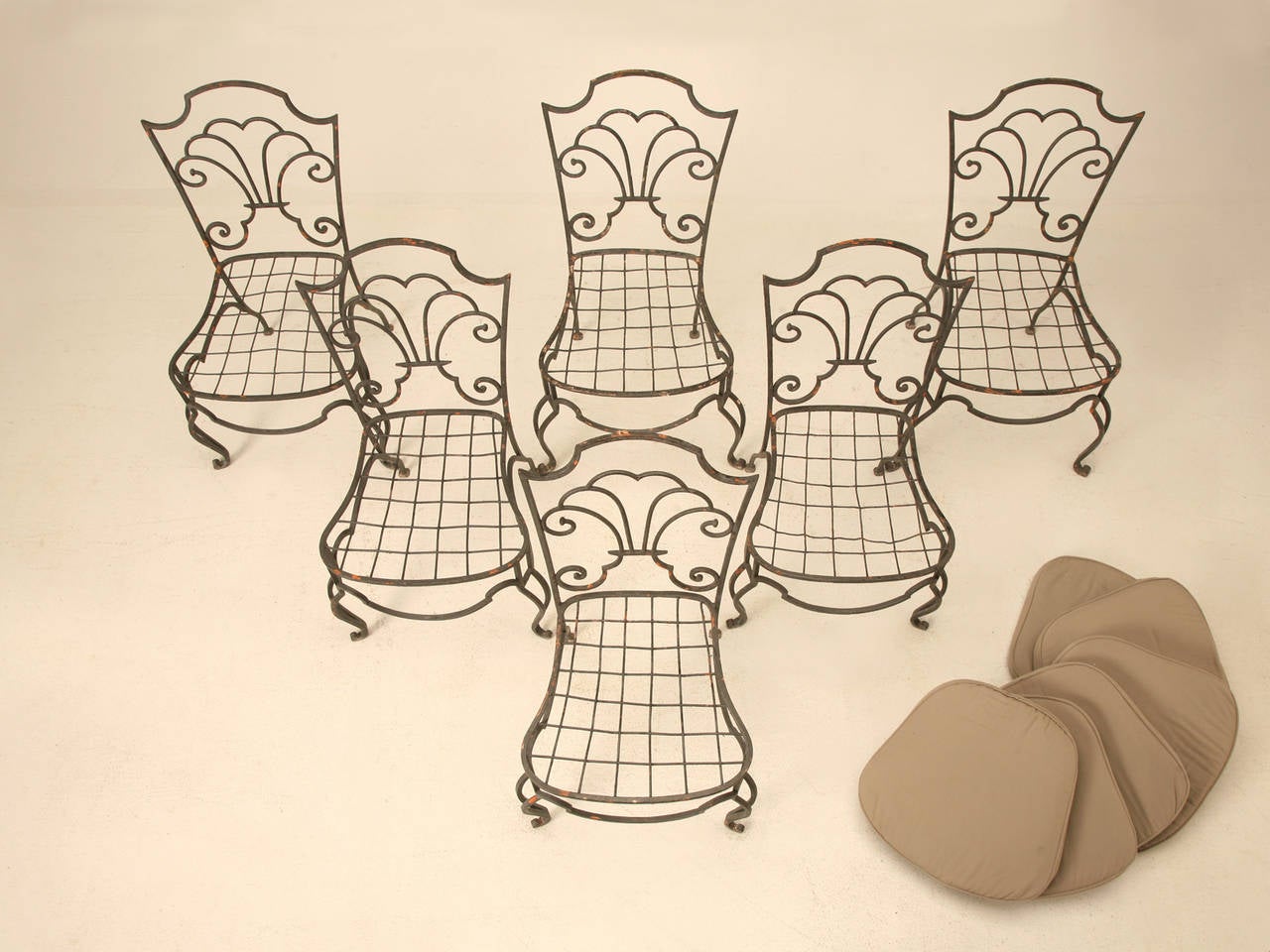 Vintage French Garden Table and Chair Set at 1stdibs