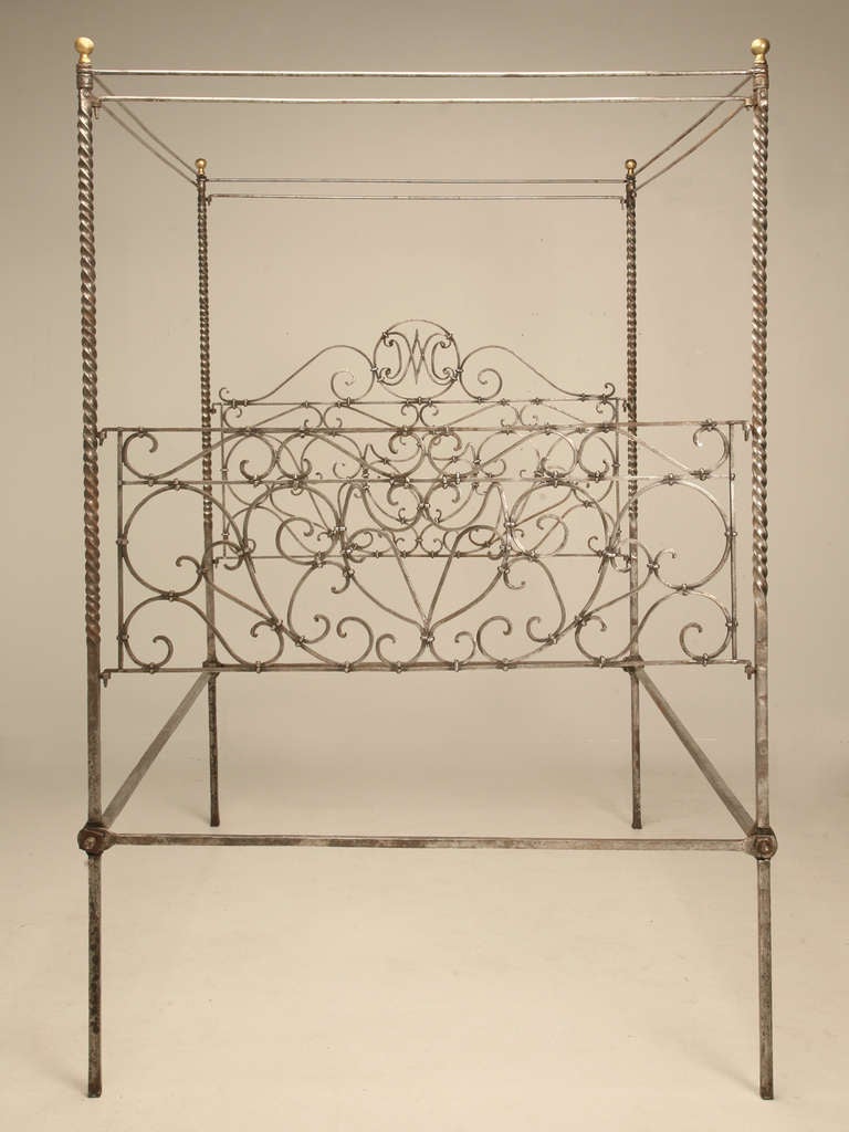 french iron canopy bed