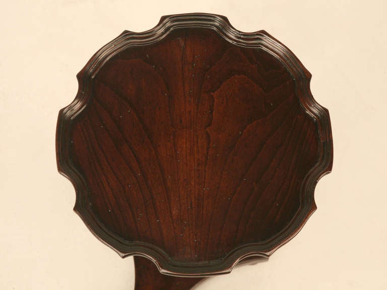 Antique French Empire Carved Walnut  Paw Footed Swan Wine Table