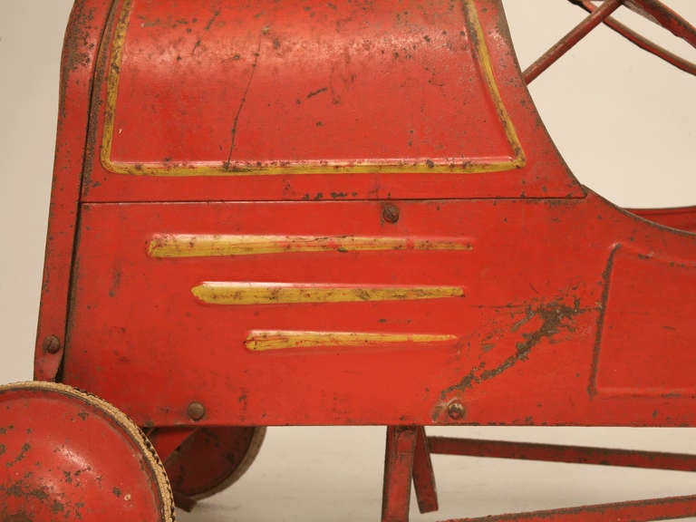 Unknown 1920's Original Paint Metal Toy Pedal Car