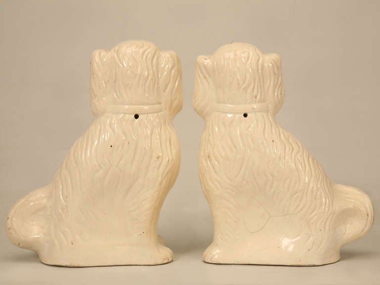 Large Pair of English Staffordshire Shelf Sitters 3