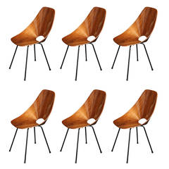 Vittorio Nobili Set of Six Dining Chairs