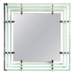 Modernist Mirror by Roberto Giulio Rida made in Italy