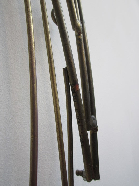 Brass C. Jere Peacock Wall Sculpture
