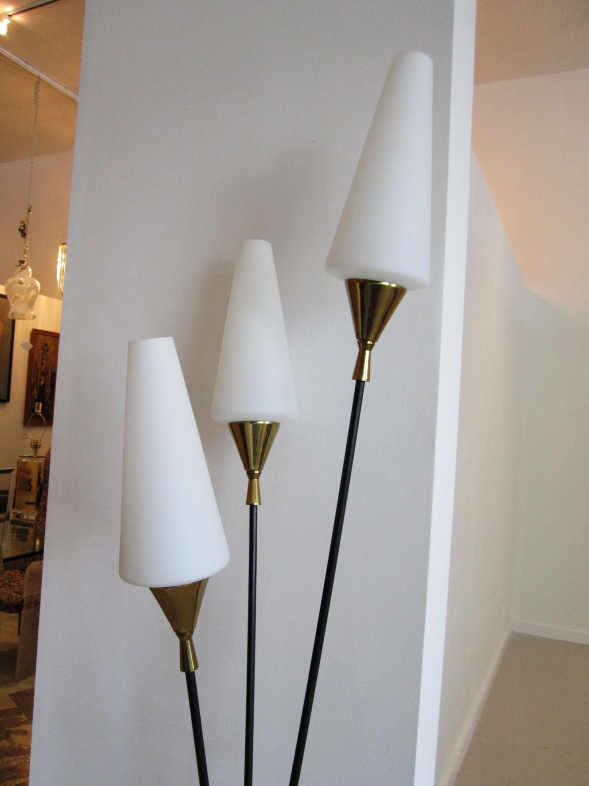 Mid-Century Modern Vintage French Floor Lamp