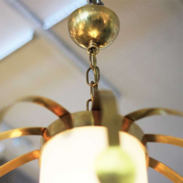 Vintage Brass Italian Lantern In Good Condition In West Palm Beach, FL