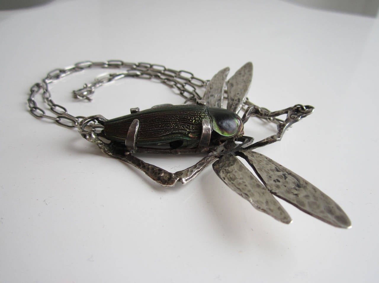 20th Century Artist Made Cicada Necklace