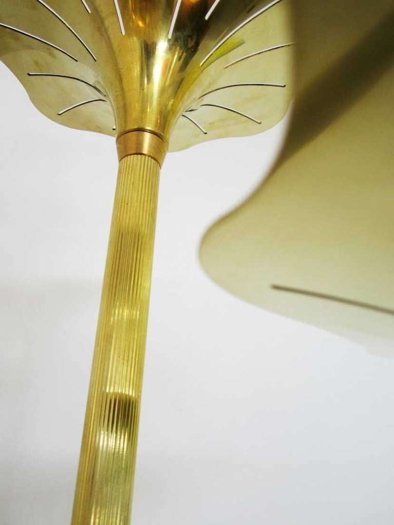 Pair of Brass Italian Standing Floor Lamps For Sale 1