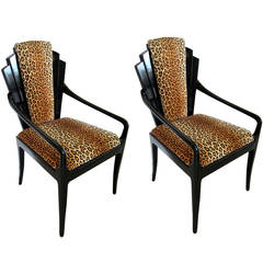 Pair of Vladimir Kagan Armchairs, Signed