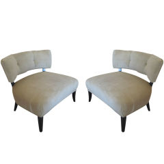 Pair of Vintage Billy Haines Slipper Chairs