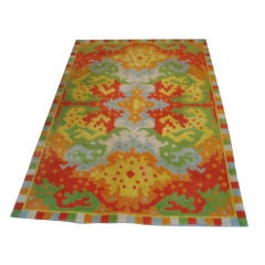 Vintage Signed Edward Fields Puzzle Rug
