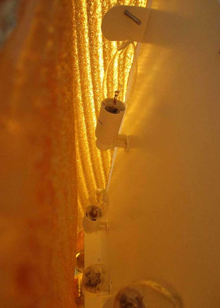 Pair of Amber Murano Glass Sconces 2