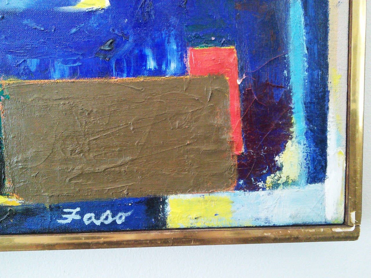 Modern Abstract Painting, Signed 