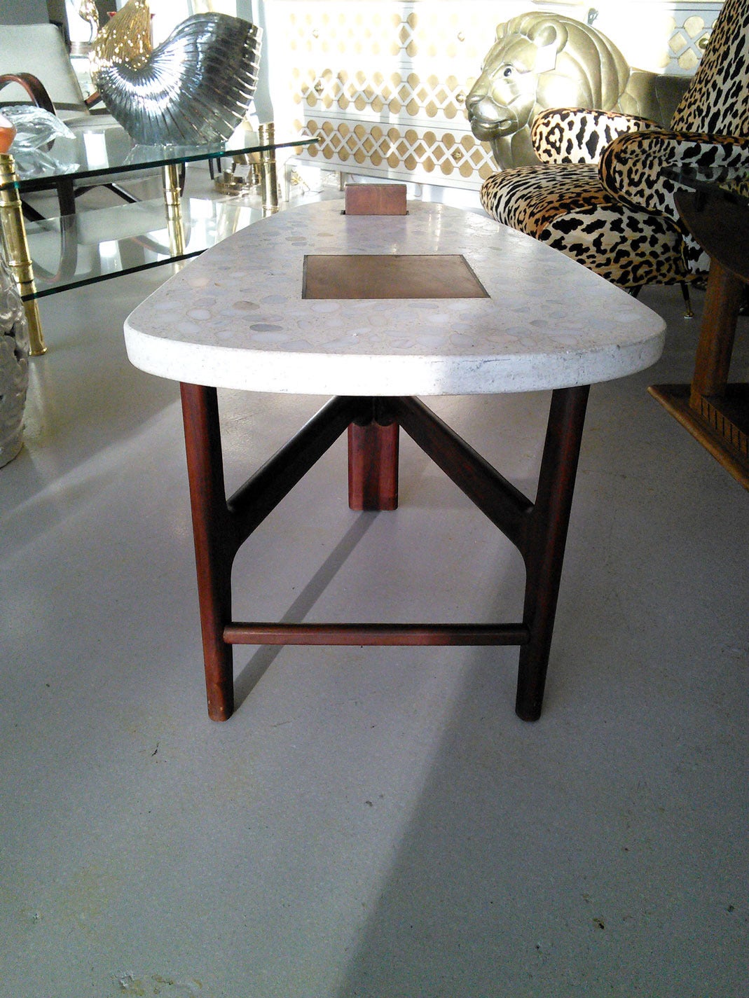 Harvey Probber Terrazzo End Table In Good Condition For Sale In West Palm Beach, FL