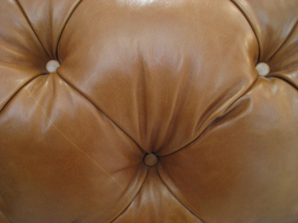 George Smith Leather Chesterfield Ottoman 3