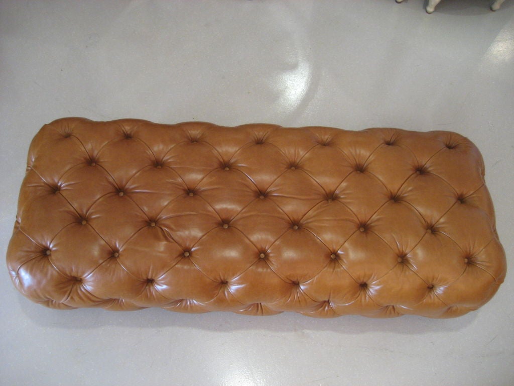 George Smith Leather Chesterfield Ottoman 5