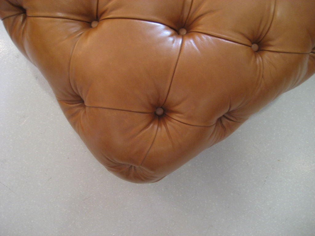 George Smith Leather Chesterfield Ottoman 7