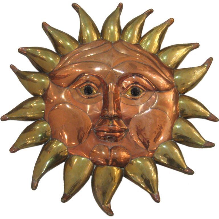 Large Bustamante Sun Wall Sculpture