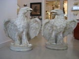Pair of Italian terra cotta eagles