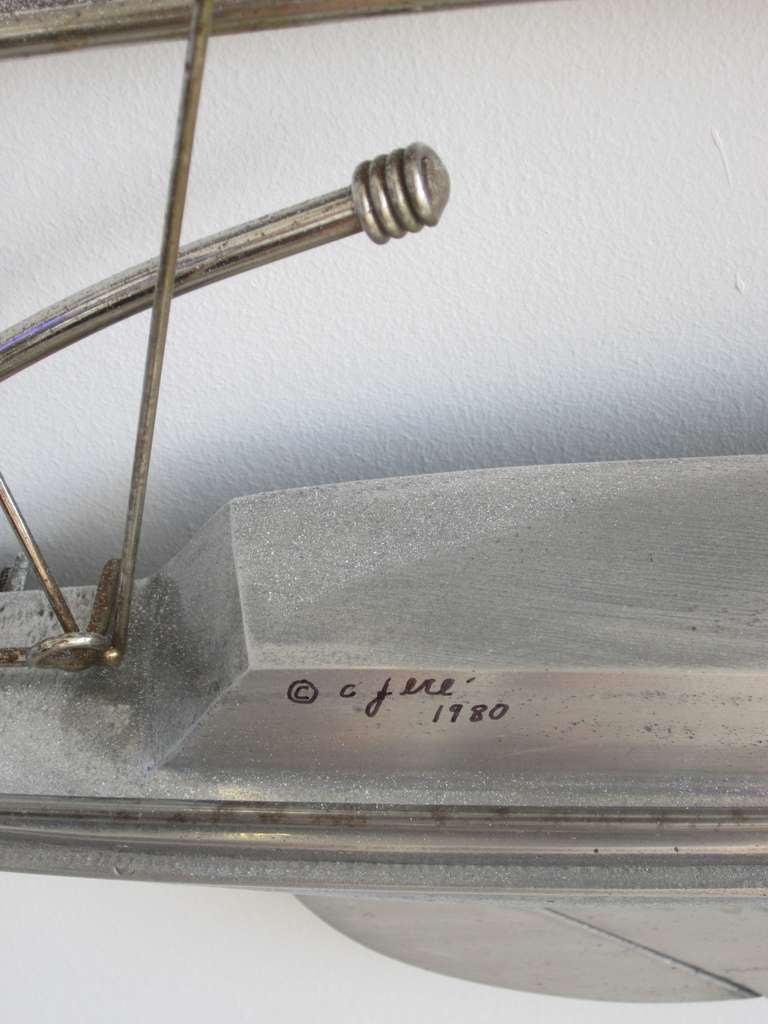 American C. Jere Sailboat Wall Sculpture