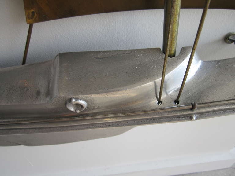 20th Century C. Jere Sailboat Wall Sculpture