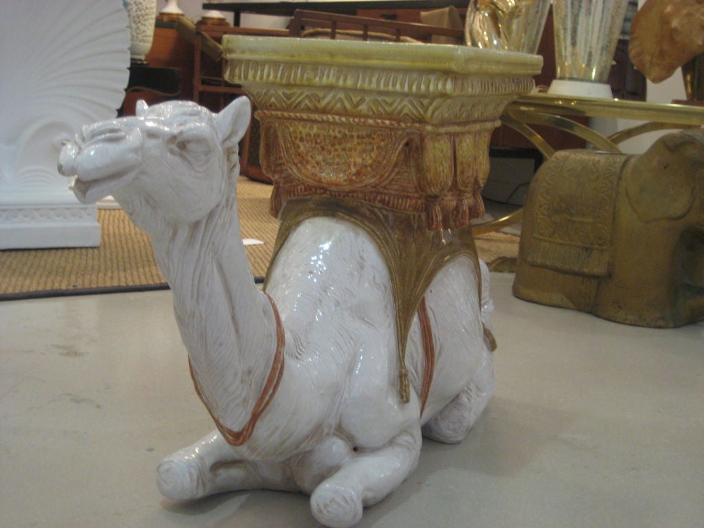 Italian Camel Glazed Terracotta Garden Seat 7