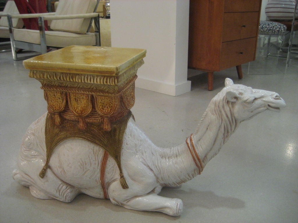 Italian Camel Glazed Terracotta Garden Seat 5
