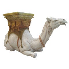 Italian Camel Glazed Terracotta Garden Seat