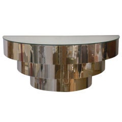 Chrome Deco Style Wall Mount Console