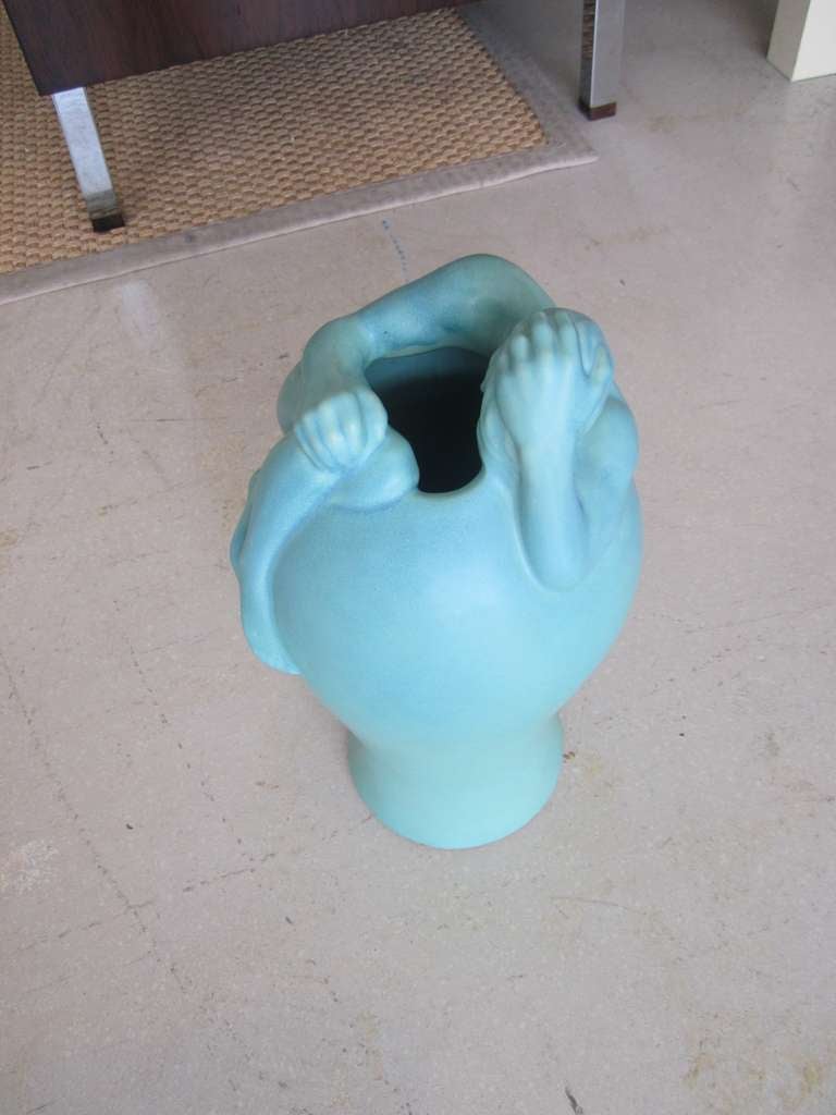 American Rare Van Briggle Figural Vase