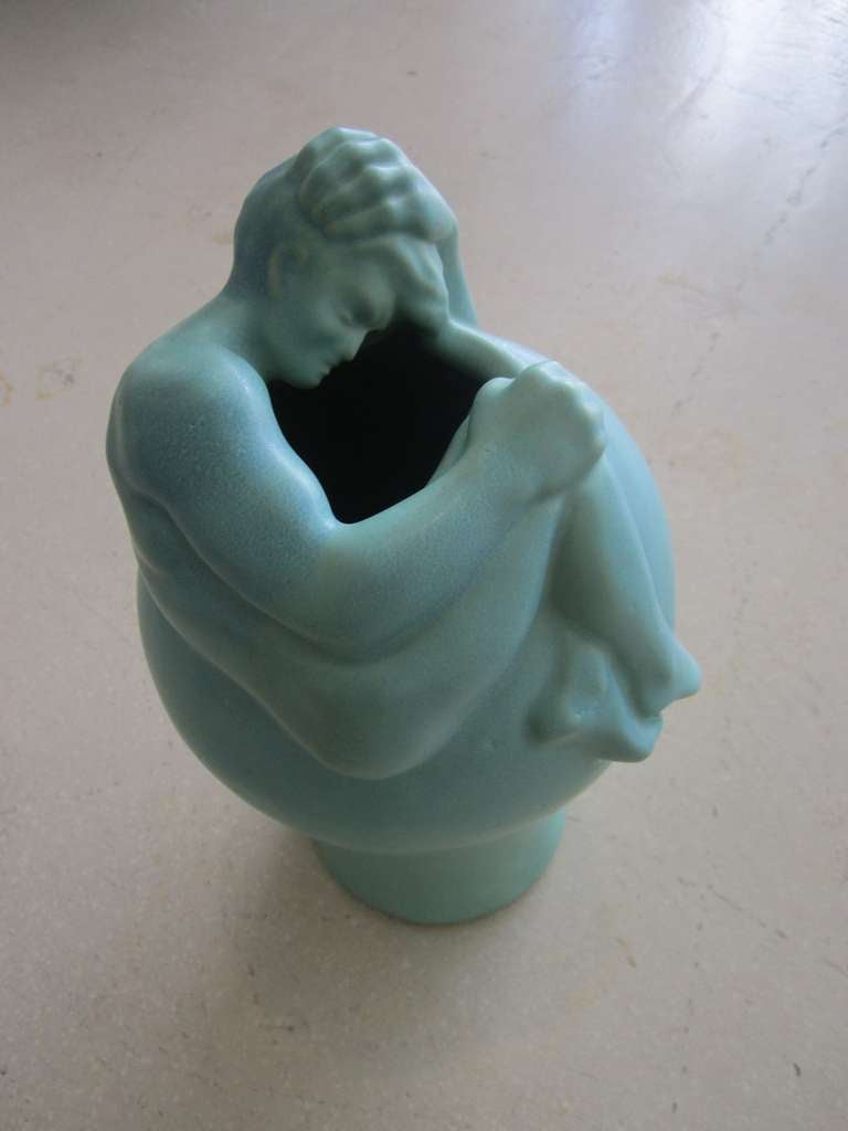Pottery Rare Van Briggle Figural Vase