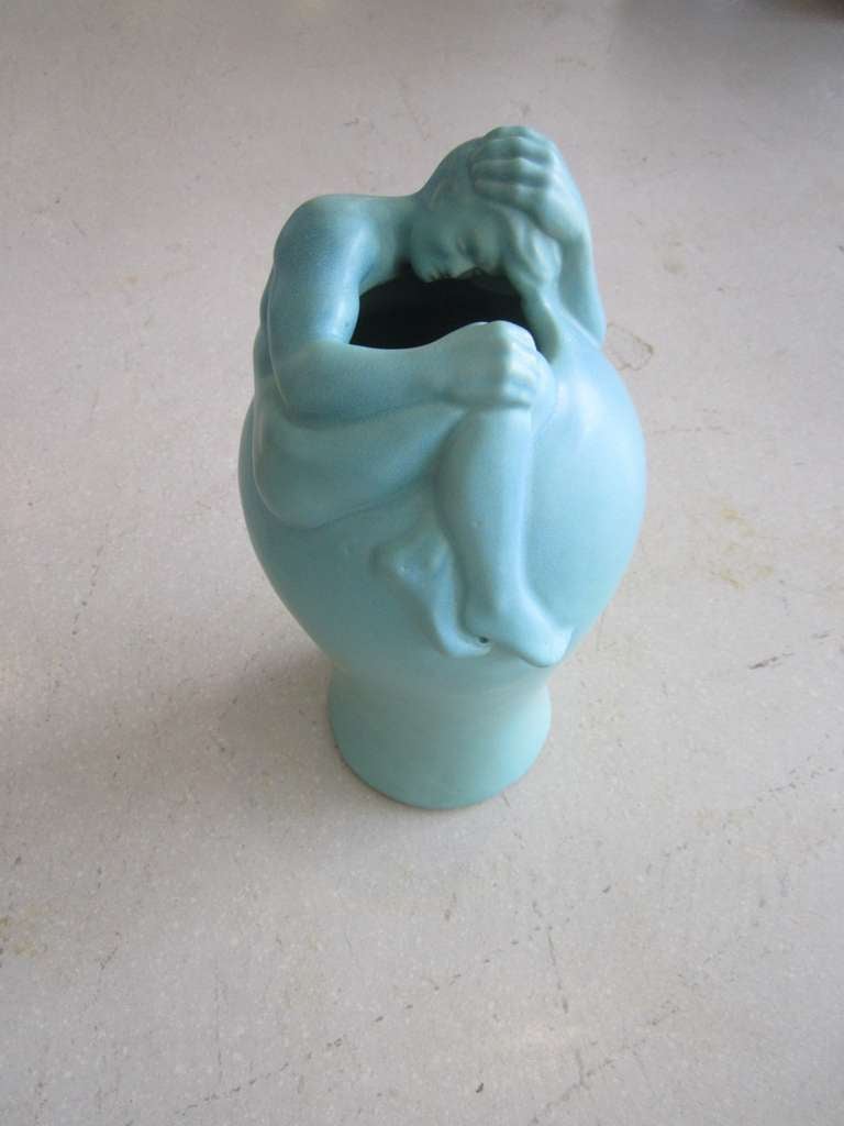 Rare Van Briggle Figural Vase 1