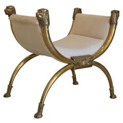 Vintage Neoclassical Style Bench